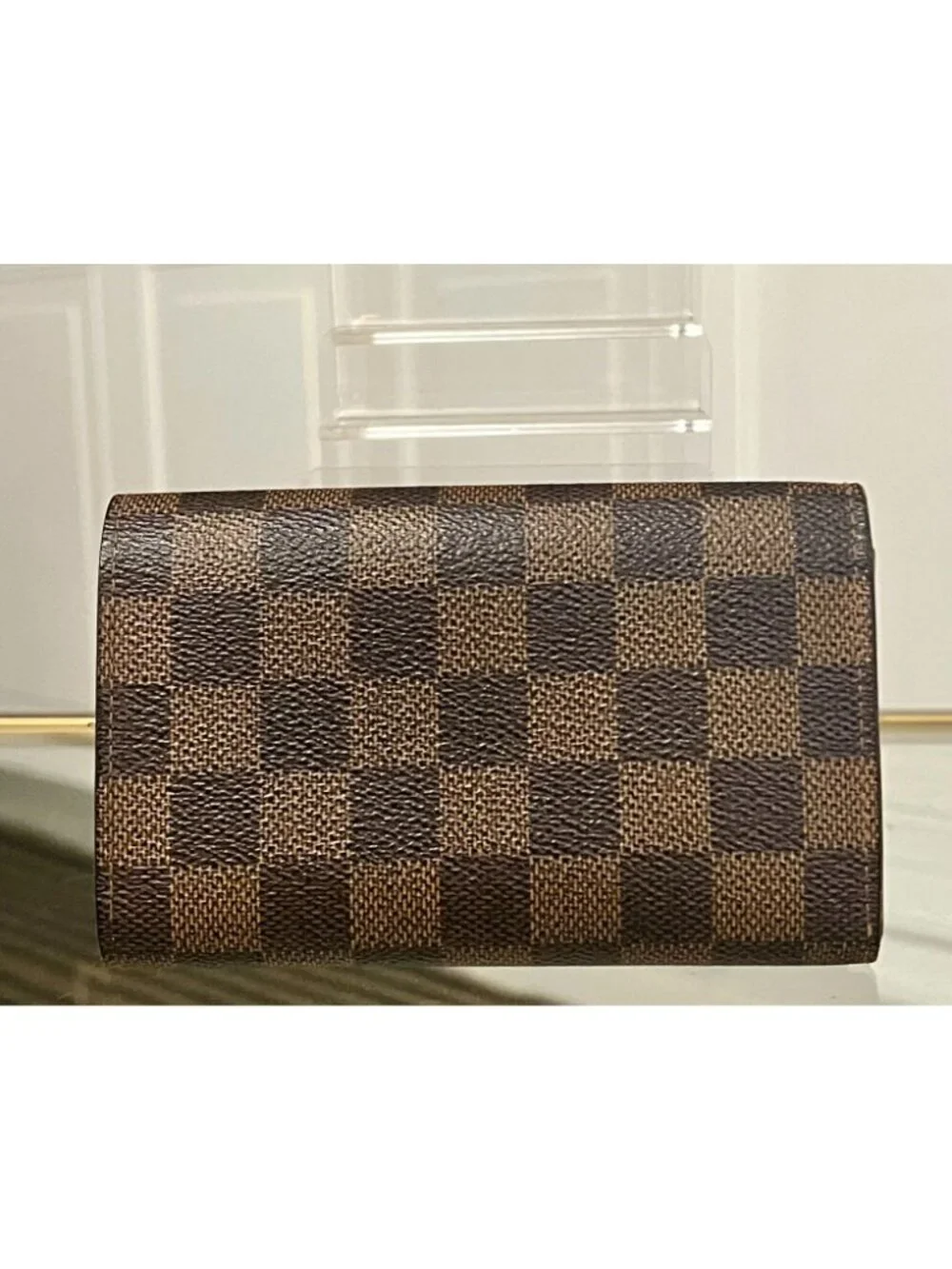 Louis Vuitton Damier Ebene Compact Wallet - Vintage Canvas Bifold